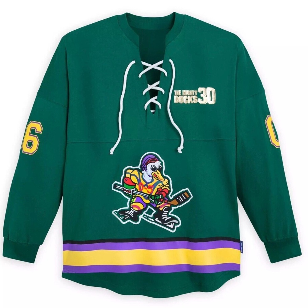 Disney Store Parks Might Ducks Spirit Jersey 30th Anniversary Adult Unisex LG